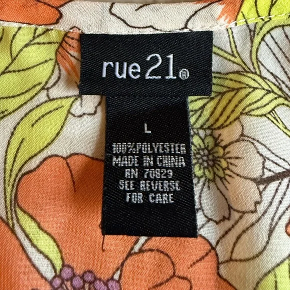 Retro Floral Kimono Blouse - Picture 6 of 9